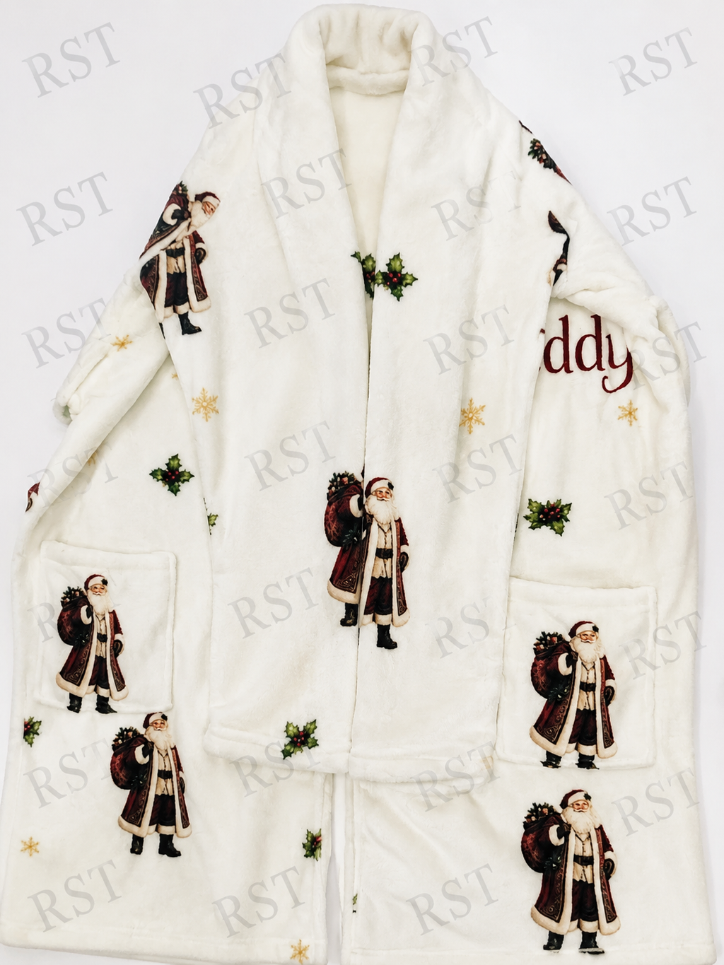 Bright Christmas Dumpling Dressing Gown (family Sizes) - Made to Order due Mid-November