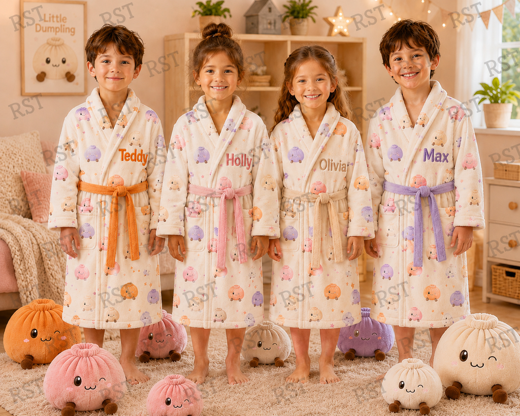 Pastel Dumpling Dressing Gown (family Sizes) - Made to Order due Mid-November