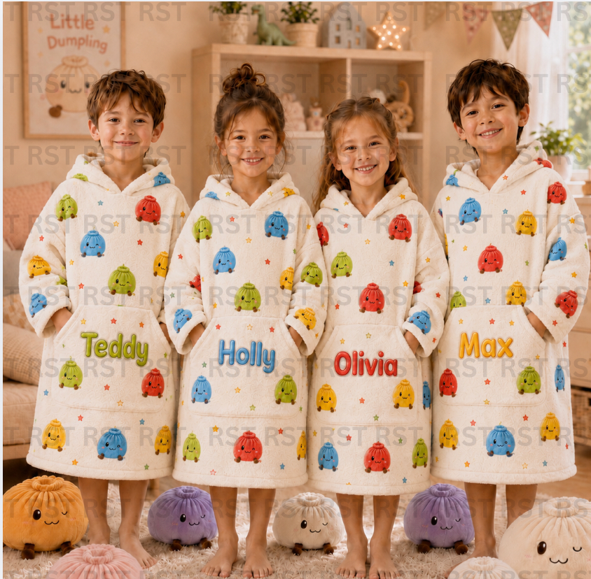 Bright Dumpling Oversized Hoodie (Family Sizes and 2 Thickness options) - Made to Order due Mid-November