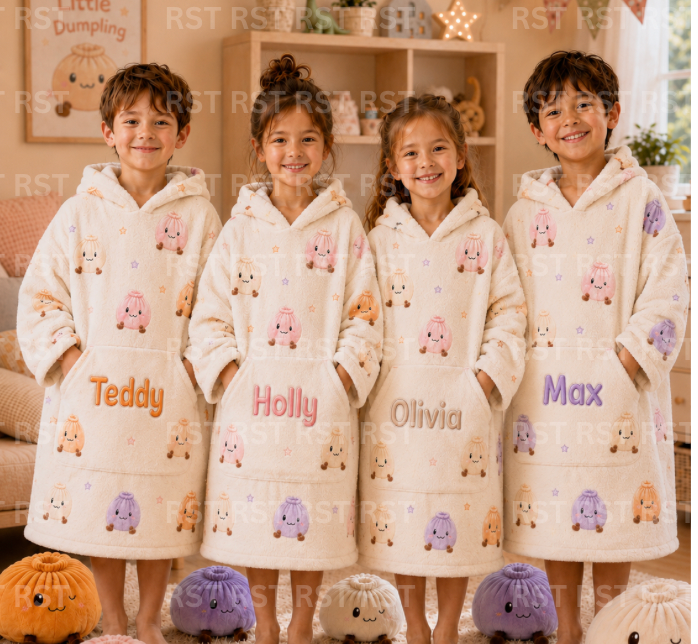 Pastel Dumpling Oversized Hoodie (Family Sizes and 2 Thickness options) - Made to Order due Mid-November