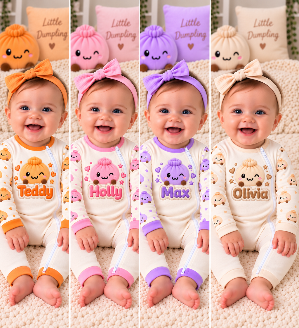 Pastel Dumpling Pyjamas (Family sizes) - Made to Order due Mid-November