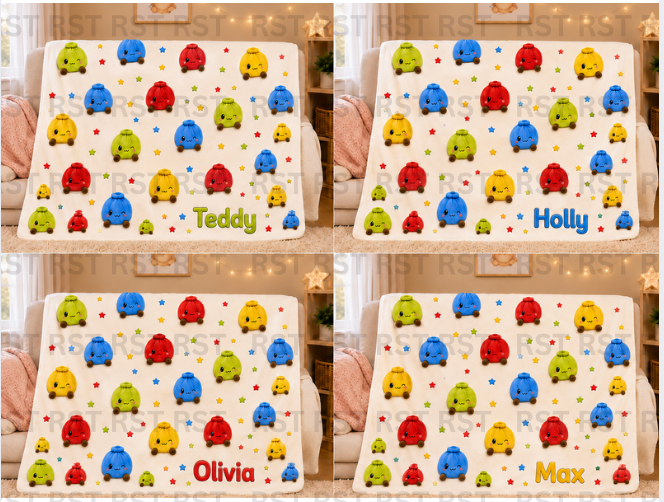 Bright Dumpling Blanket - Made to Order due Mid-November