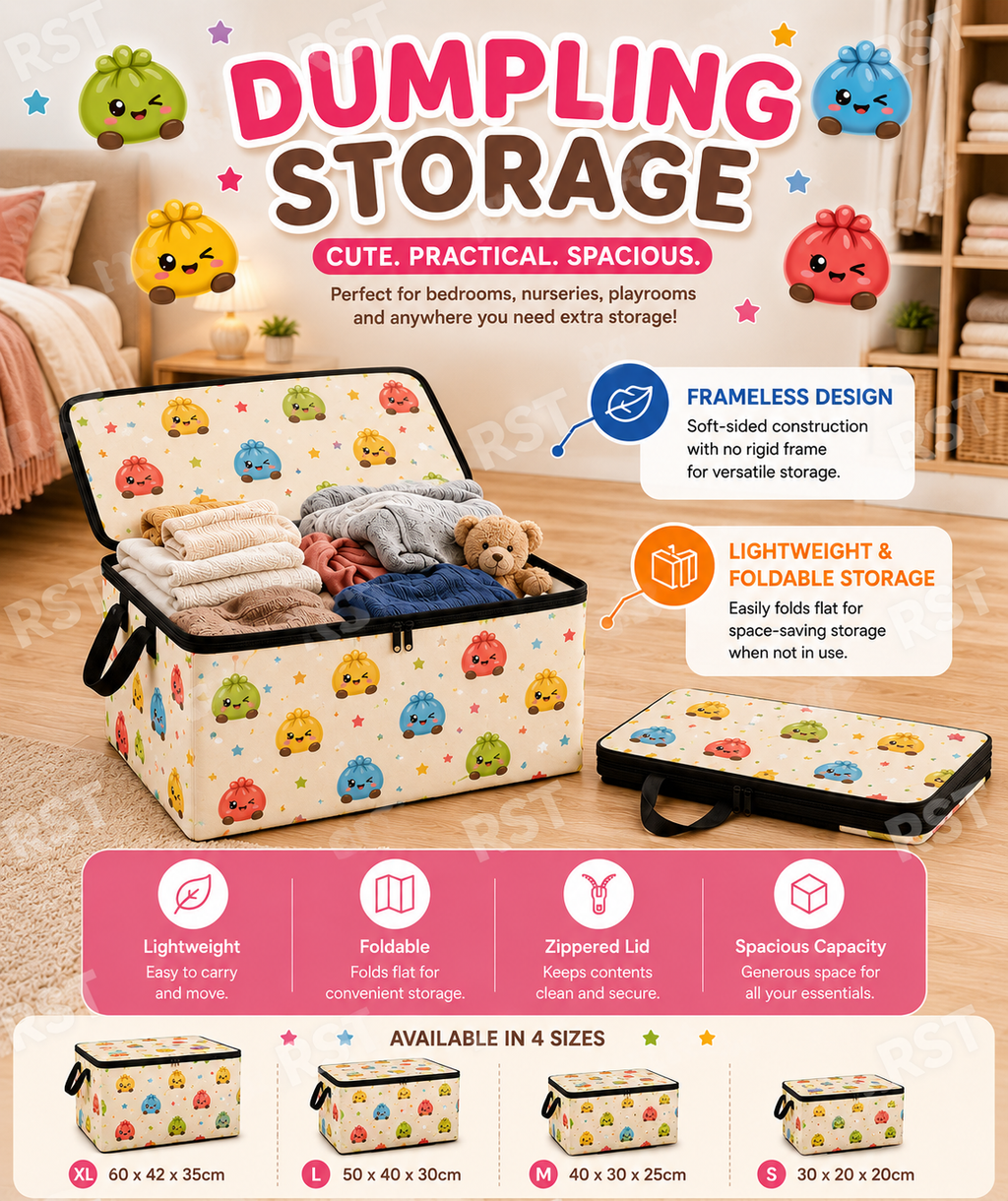 Bright Dumpling Storage Bag/Box - Made to Order due Mid-November