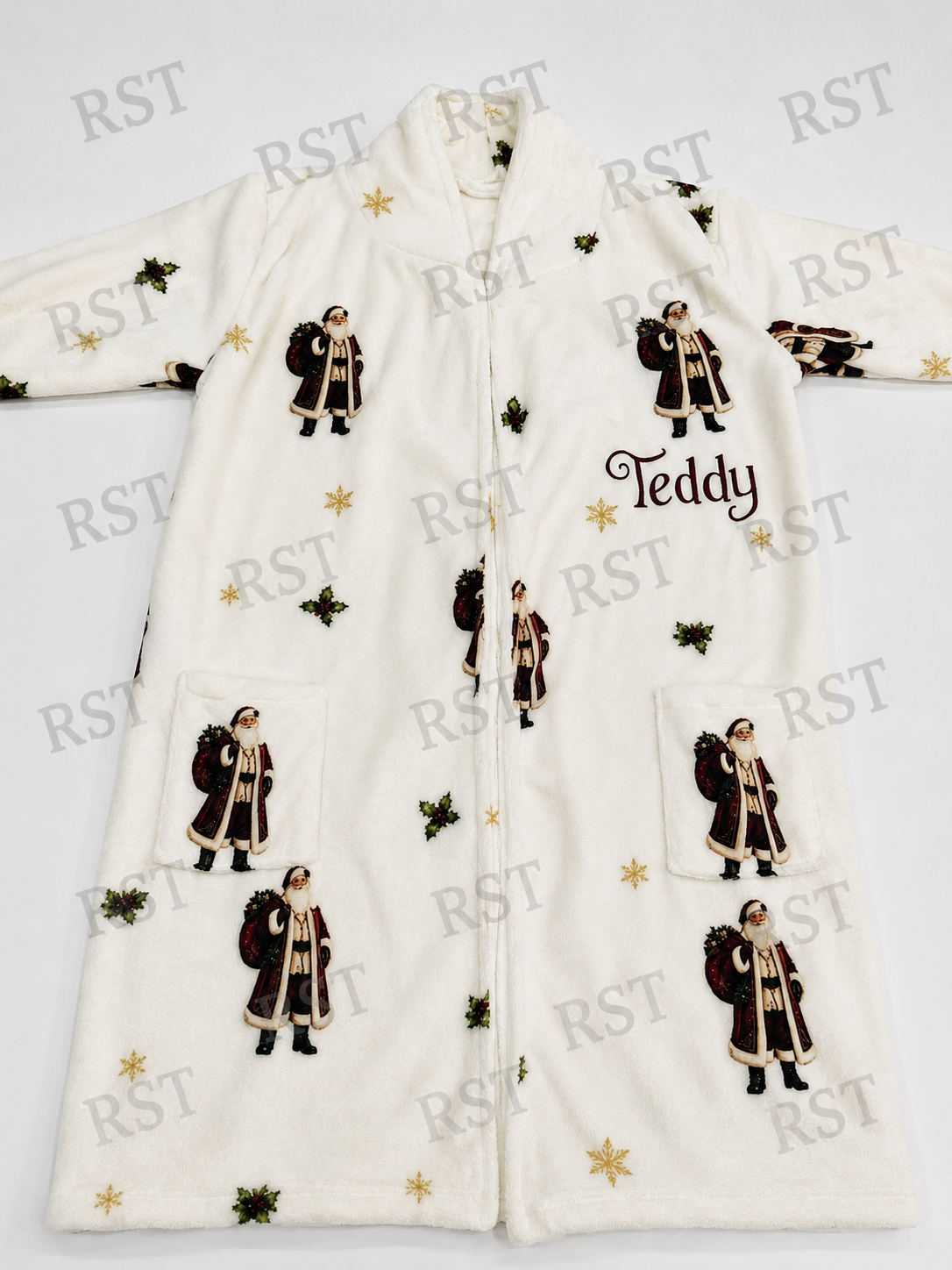 Bright Christmas Dumpling Dressing Gown (family Sizes) - Made to Order due Mid-November