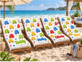 Bright Dumpling Beach Towel - Made to Order due Mid-November