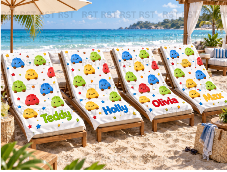 Bright Dumpling Beach Towel - Made to Order due Mid-November