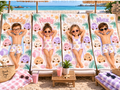 Pastel Dumpling Cartoon Child Beach Towel - Made to Order due Mid-November