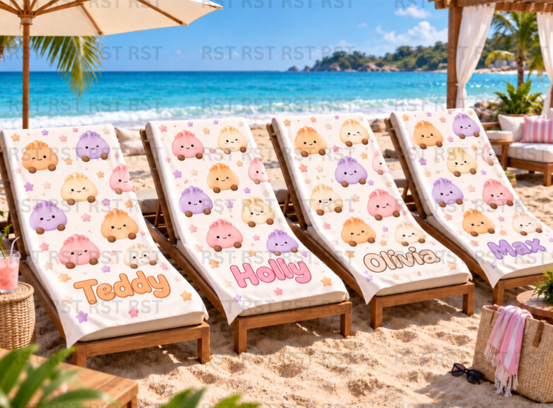 Pastel Dumpling Beach Towel - Made to Order due Mid-November