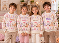 Pastel Dumpling Not So Ugly Christmas Custom Jumpers - (Family Sizes 2 material options) - Made to Order due Mid-November