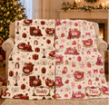 North Pole Blanket with Small patterns - Made to Order due Mid-November