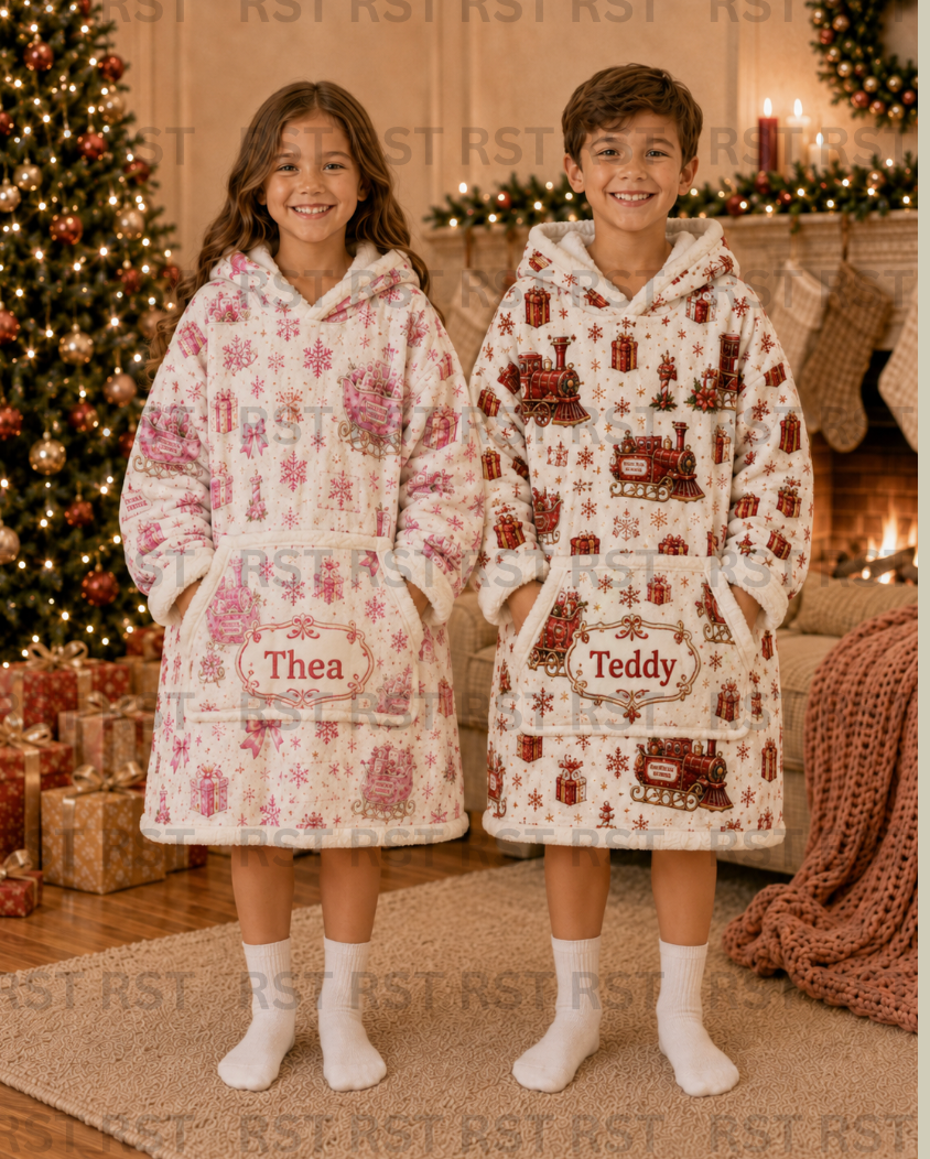 North Pole Oversized Hoodie (Family Sizes and 2 Thickness options) - Made to Order due Mid-November