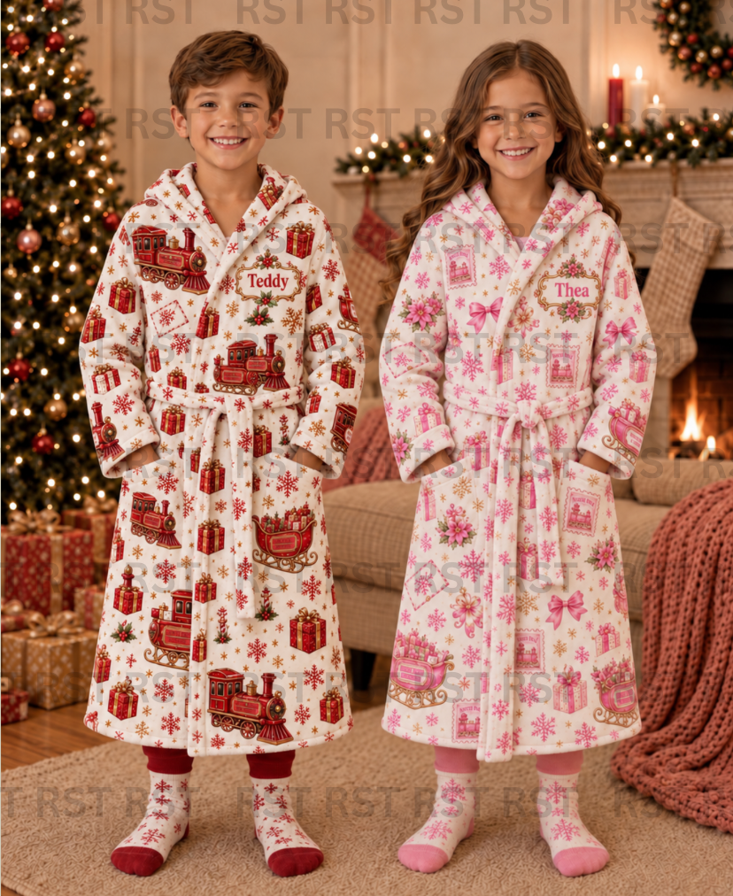 North Pole Dressing Gown (family Sizes) - Made to Order due Mid-November